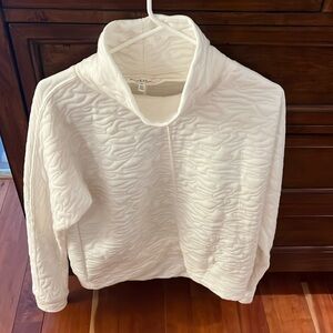 Cute patterned, mock turtle sweatshirt